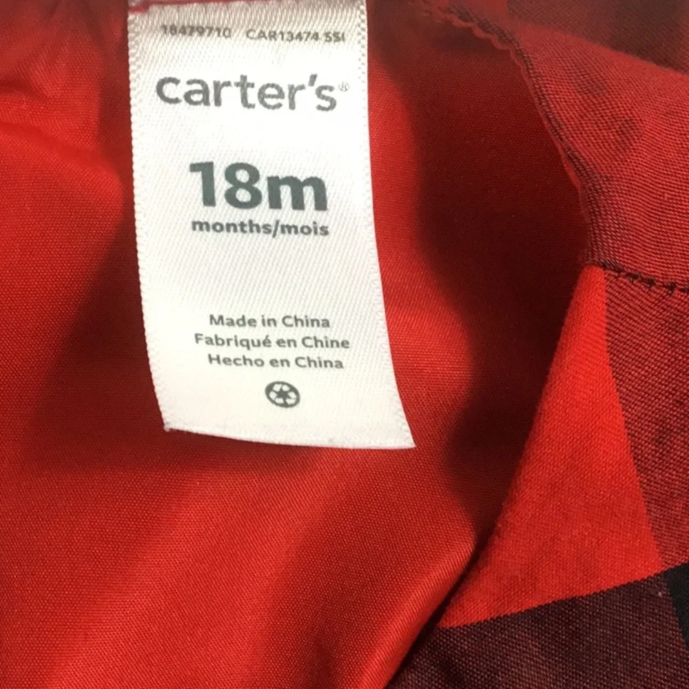 Kid Carter’s Dress Red‎ plaid Size 18M